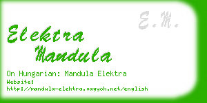 elektra mandula business card